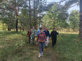 Уборка обелиска партизана К.А. Кина.